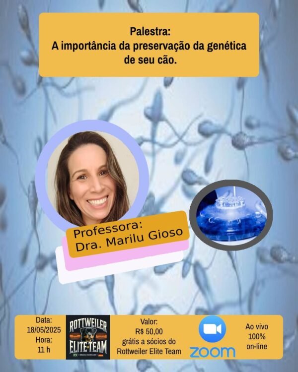 Palestra - A importância da preservação de genética com Dra. Marilu Gioso